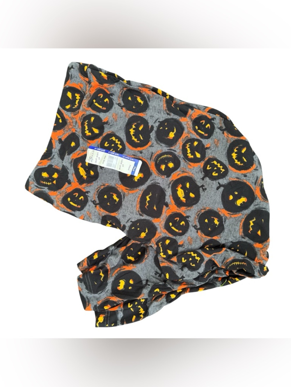 Terra & Sky Halloween Spooky Goth Pumpkin Plus Size Stretchy Comfy Leggings 4X